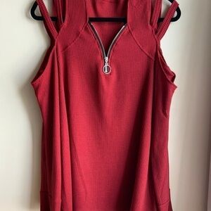 COLD SHOULDER SEXY LARGE LONG SLEEVE TOP